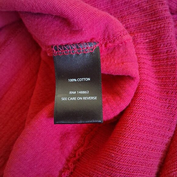 Torrid Women's Size 3X Pink Textured Cotton Crew Neck Oversized Sweatshirt - Picture 8 of 14